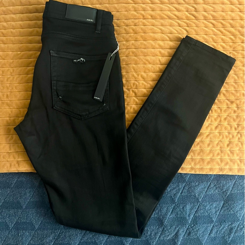 AMIRI Distressed Stack Jean - Black. Size  31